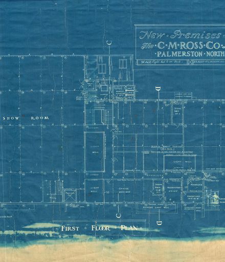 Cm Ross Building, First Floor Plan, 1928
