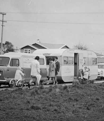 Palmerston North Mobile Library caravan