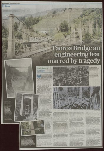 Back Issues: Taoroa Bridge an engineering feat marred by tragedy