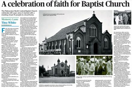 Memory Lane - "A celebration of faith for Baptist Church"