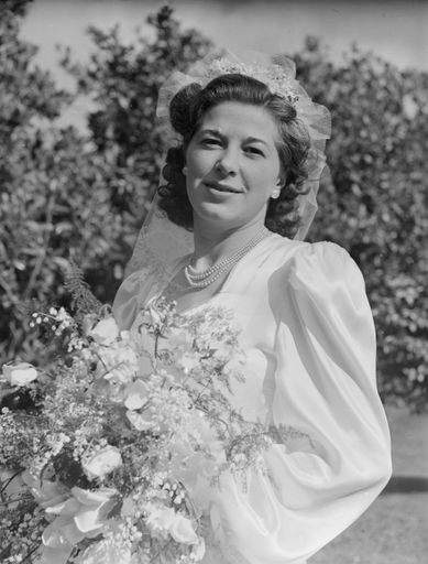 Downs Double Wedding - one of the Brides