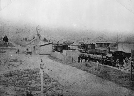 Palmerston North Railway Station, centre of The Square