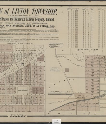 Plan of Linton Township and suburban land