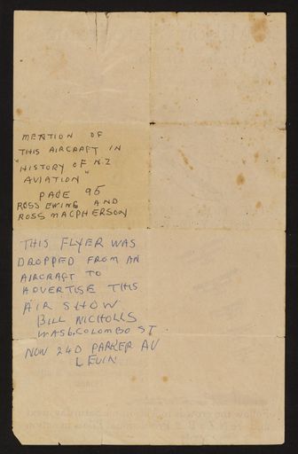 Milson Aerodrome Flyer, 1932 - 2