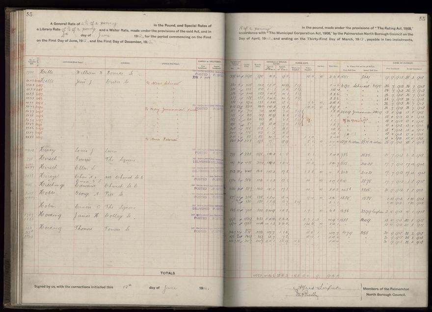 Rate book, 1912-1913 - 2021Pa_PNC2-23-2-V20_034001-0058