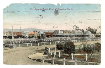 Postcard - The Square, south west, Palmerston North - Resource cover image