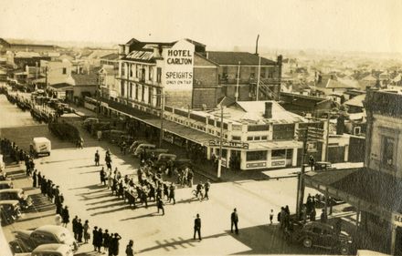 Māori Battalion marching in Palmerston North (3)
