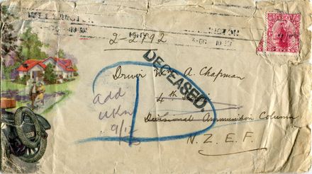 Last Letter to Will Chapman