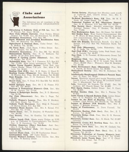 Visitors Guide Palmerston North and Feilding: April-June 1962 - 8