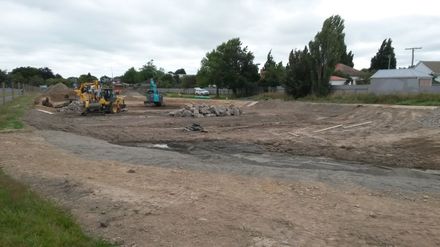 Construction of Norton Park's wetlands 2
