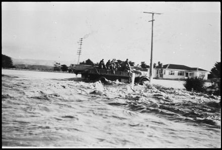 Army Truck in 1953 Flood
