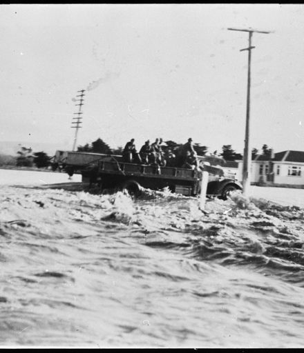 Army Truck in 1953 Flood