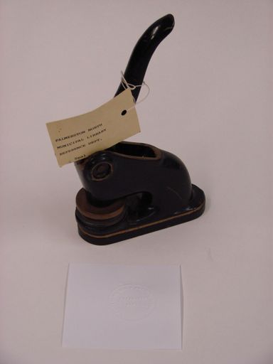 Palmerston North Municipal Library Reference Department seal press and seal - Resource cover image
