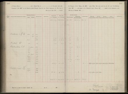 Palmerston North Rate Book, 1893 - 1896, 247