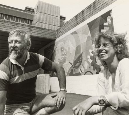 Mural on wall of Civic Complex, The Square