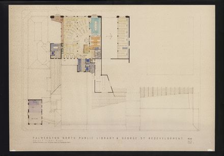 Architectural Plans of the redevelopment of the C M Ross building into the Palmerston North City Library 20