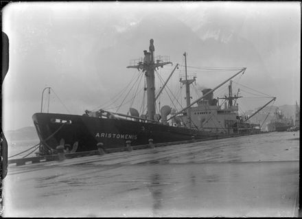 The Aristomenis docked in Wellington Harbour - Resource cover image