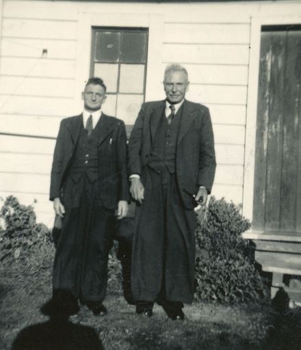 Alf Grammer with father J.A. Grammer