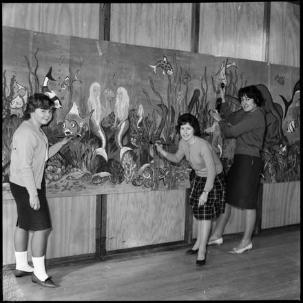 "Young Artists Make Final Touches"