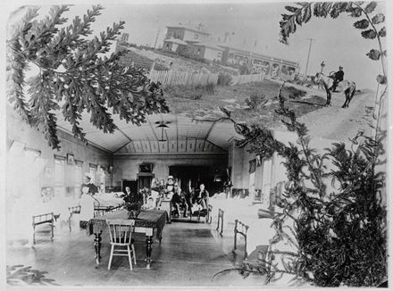 Montage of the Palmerston North Hospital, Ruahine Street