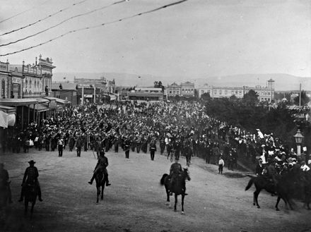 Parade of troops in The Square