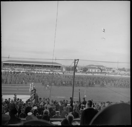 Crowd watching Coronation Procession at the Showgrounds - Resource cover image