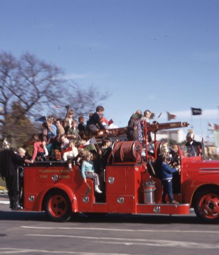 Vintage Fire Engine in the Square