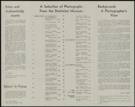 Palmerston North Art Gallery - Maori in Focus Programme 2