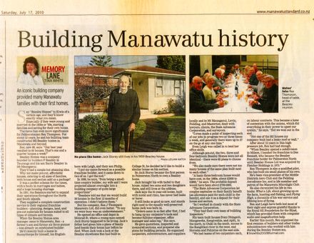 Memory Lane - "Building Manawatu history"