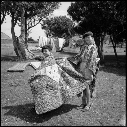 "Good Life for Boys at Scout Camp" Parch Blankets