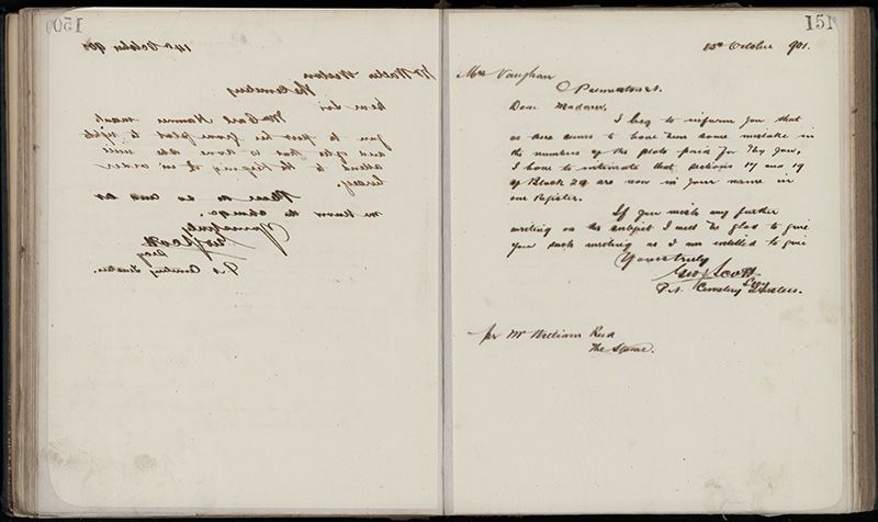 Outwards Correspondence of the Palmerston North Cemetery Trustees, 1898 -1902 178