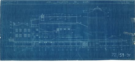 Regent Theatre - Side Elevation to Court
