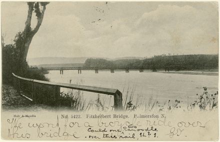 Fitzherbert Bridge from the Esplanade Gardens