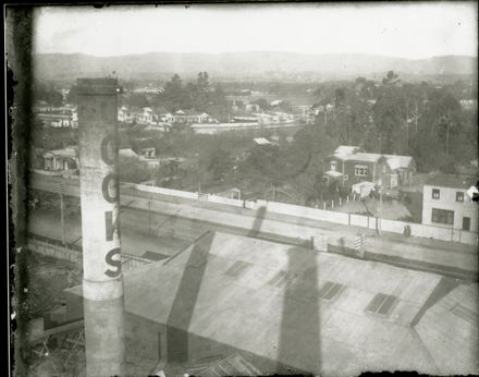 View from the roof of the Manawatū Knitting Mills