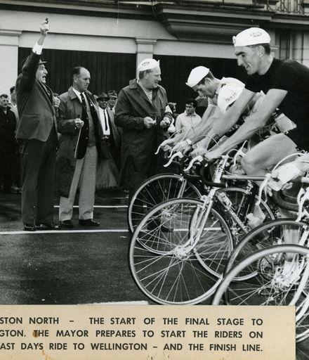 Starting Line of Dulux Six-Day Cycle Race, 1960s