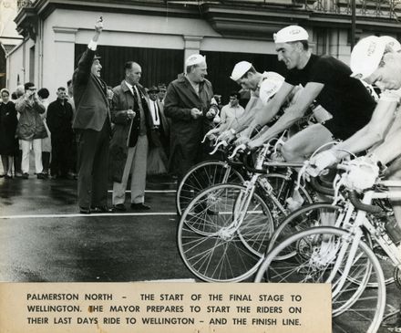 Starting Line of Dulux Six-Day Cycle Race, 1960s