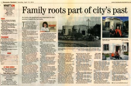 Memory Lane - "Family roots part of city's past"