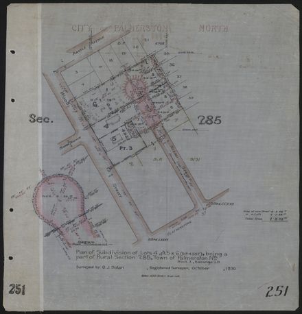 Survey Plans (subdivisions) 1902 - 1939