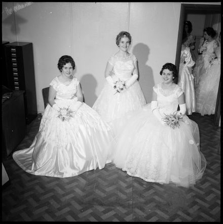 "Sixteen Debutantes Curtsy to Church Dignitary" - Resource cover image