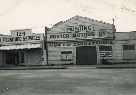 Porter Motors Ltd and Furniture Services, Rangitikei Street