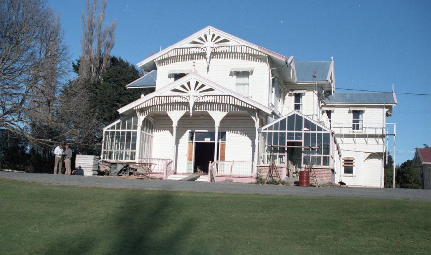 Caccia Birch House undergoing restoration