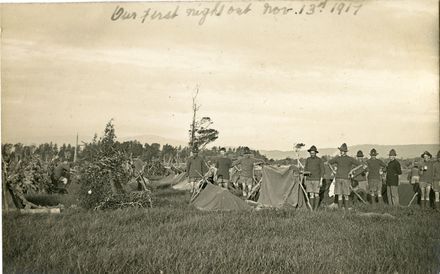 "Our First Night Out" - Postcard from Henry Ward