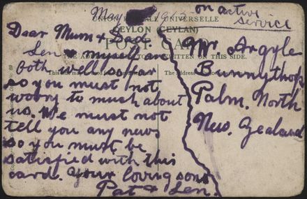 Back of postcard
