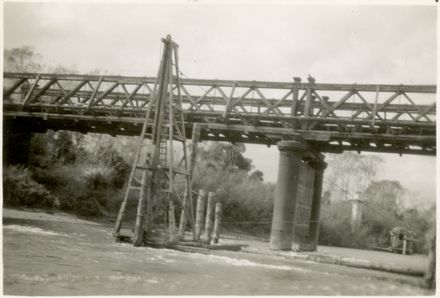 Piledriver for Construction of the second Fitzherbert Bridge