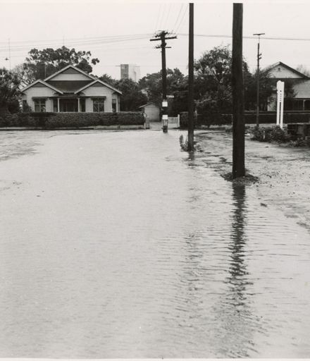 Grey Street in flood