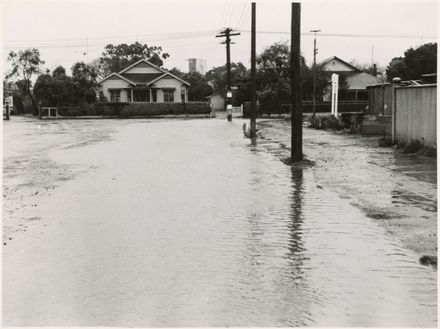 Grey Street in flood