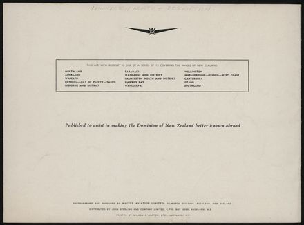 Palmerston North and District, New Zealand (White's Aviation Booklet) 13