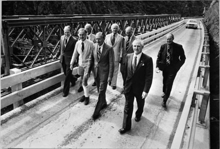 Newly constructed bridge in the Manawatu Gorge