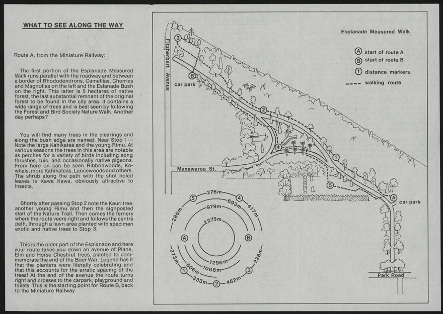 Manawatu Walkways Promotion Society Inc. Esplanade Brochure 2