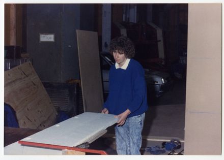 Lynette Russell During Set Construction – Little Shop of Horrors